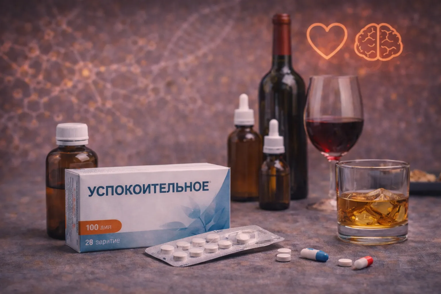 Успокоительные и алкоголь: опасное сочетание